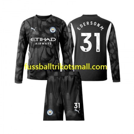 Fußballtrikots Manchester City Ederson Moraes 31 Torwart Kinder 2024-2025 Langarm Fourth trikot kaufen